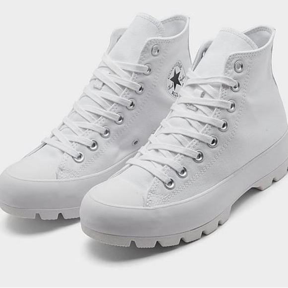 βοΈNWTβοΈ WOMEN'S CONVERSE LUG HIGH TOPS - Picture 8 of 16